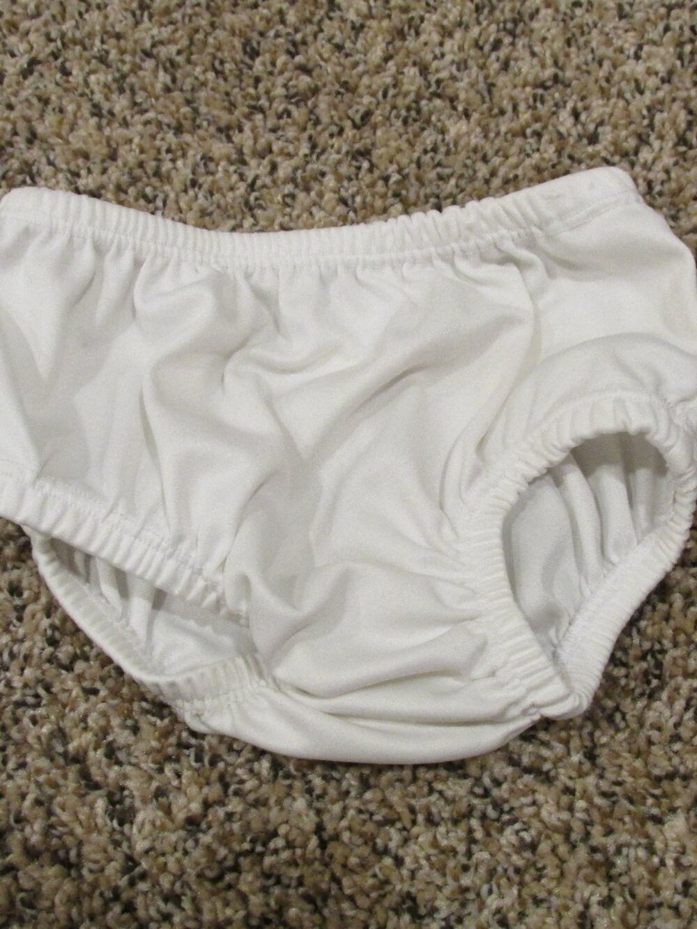 Pullover Pull On Bloomers Infant Girls Size 6-9M White Elastic Bottoms
